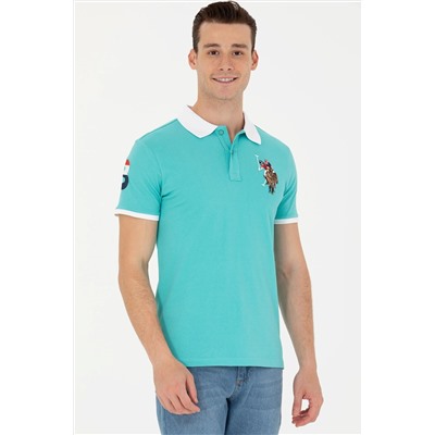 Erkek Mint Basic Polo Yaka Tişört