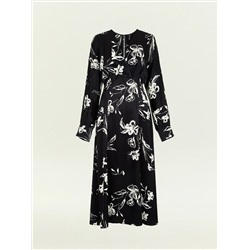 Платье приталенного кроя с цветочным принтом из 100% вискозы, PL1647/paluma