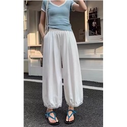 Летние легкие быстросохнущие эластичные брюки с высокой талией