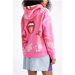 Sudadera oversize multicolor