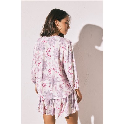 Conjunto falda y camisola estampadas