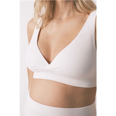 Sujetador "maternity" halter cruzado blanco FANTASTIC
