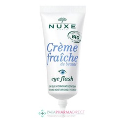 Nuxe Crème Fraiche de Beauté - Eye Flash - Soin Yeux Hydratant Défatigant BIO 15ml