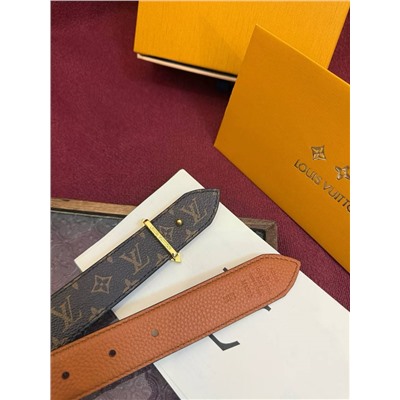 Женский двухсторонний ремень в трендовых расцветках   LOUI*S VUITTO*N