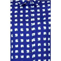 Kadın Mavi Uzun Kollu Gömlek