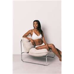 AIRY Sujetador top triangular seamless blanco