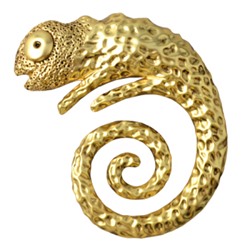 Брошь (покрытие золото, матовое золото)