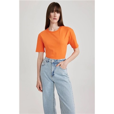 Defacto Regular Fit Bisiklet Yaka Kısa Kollu %100 Pamuk Tişört W9584AZ23SM