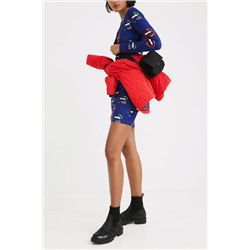 Vestido corto slim labios