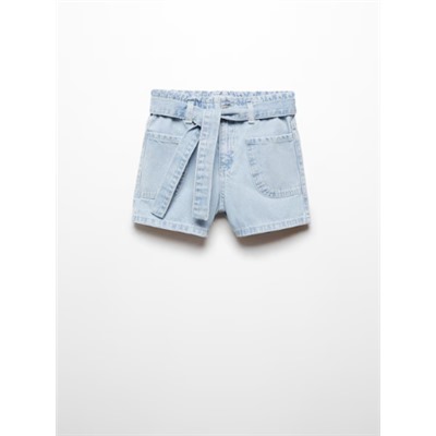 Shorts paperbag cinturón