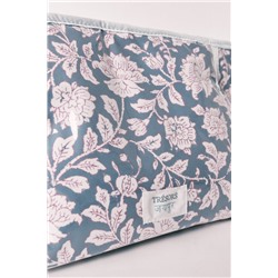 Neceser mediano estampado floral azul