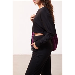 Черные джоггеры Nadiah с высокой талией