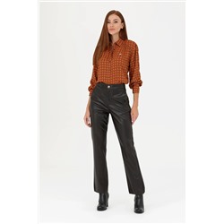 Kadın Turuncu Uzun Kollu Gömlek