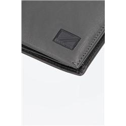 Cartera de piel Chief Gris oscuro