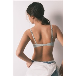 Sujetador push up algodón verde