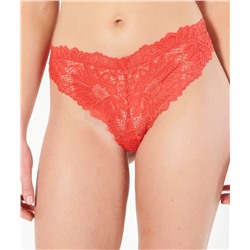 Tanga de encaje floral