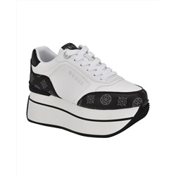 GUESS Women's Camrio Casual Double Platform Lace Up Sneakers