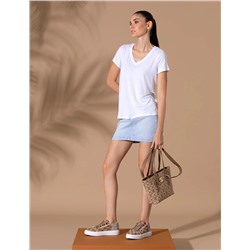 Açık Mavi Jean Etek