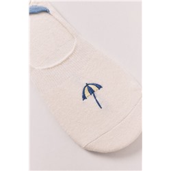 Calcetines invisibles bordado sombrilla