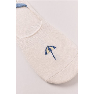 Calcetines invisibles bordado sombrilla