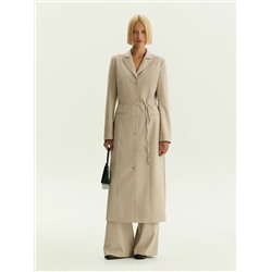 Жакет-платье макси в полоску, ML891/ginger