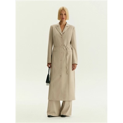 Жакет-платье макси в полоску, ML891/ginger