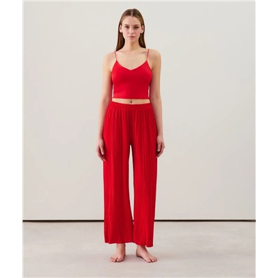 Pantalón ancho plisado