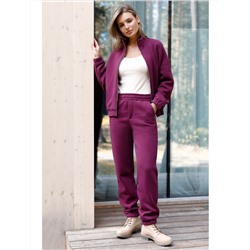 Бомбер на молнии из футера трехнитки с начесом