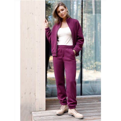 Бомбер на молнии из футера трехнитки с начесом