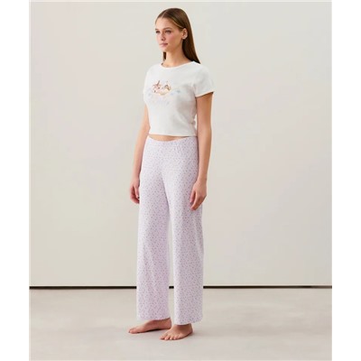 Pantalón de punto calado