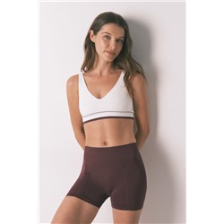 Top triangular LOVELY sin costuras blanco