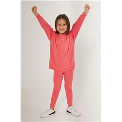 Kız Çocuk Pembe Pijama Takımı