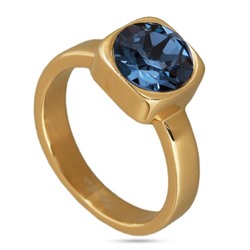 Кольцо Теннис (кристаллы SW джинс 8мм; покрытие золото), Есть комплект