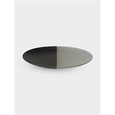 Тарелка закусочная, 20 см, фарфор P, черно-серая, в крапинку, Umi