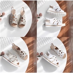 Туфли в стиле ретро с резным узором из кожи «рыбий рот»  Экспорт в Россию