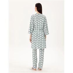 Krem 3'lü Pijama Takımı