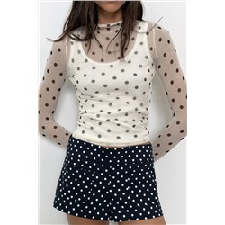 TOP PUNTO SEMITRANSPARENTE LUNARES