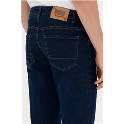 Erkek Lacivert Jean Pantolon