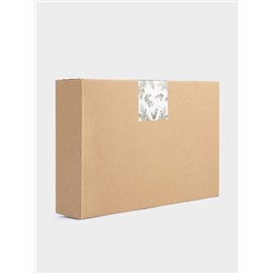 Блюдо, 29х19 см, с ручками, керамика D, зеленое, Шишки на еловой ветке, Fir branch