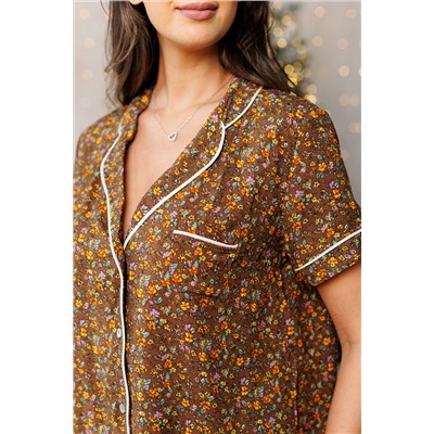 228 Пижама с рубашкой и шортами