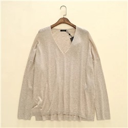 Женский тонкий свитер с разрезами по бокам и рукавами реглан Massim*o Dutt*i