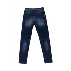 Vaquero slim de tiro alto Azul marino