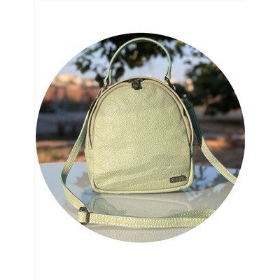 Итальянская сумка - рюкзак из натуральной кожи от AB Zapatos mochila NAPA menta АКЦИЯ