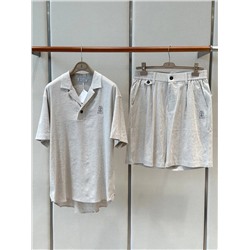 Мужские льняные шорты из комплекта    (5 цветов ) брунелл*о кучинелл*и