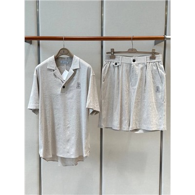 Мужские льняные шорты из комплекта    (5 цветов ) брунелл*о кучинелл*и