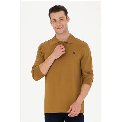 Erkek Açık Haki Basic Sweatshirt