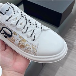 Кеды  karl  натур кожа люкс распродажа