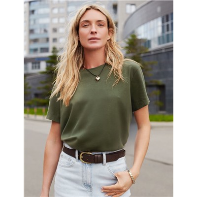 Футболка из премиального хлопка с эластаном