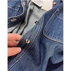 Женская джинсовая рубашка в ретро-стиле. E*P YAYIN*G