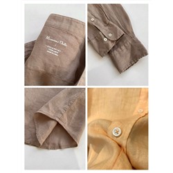 Мужская льняная рубашка  МАССИМО Д